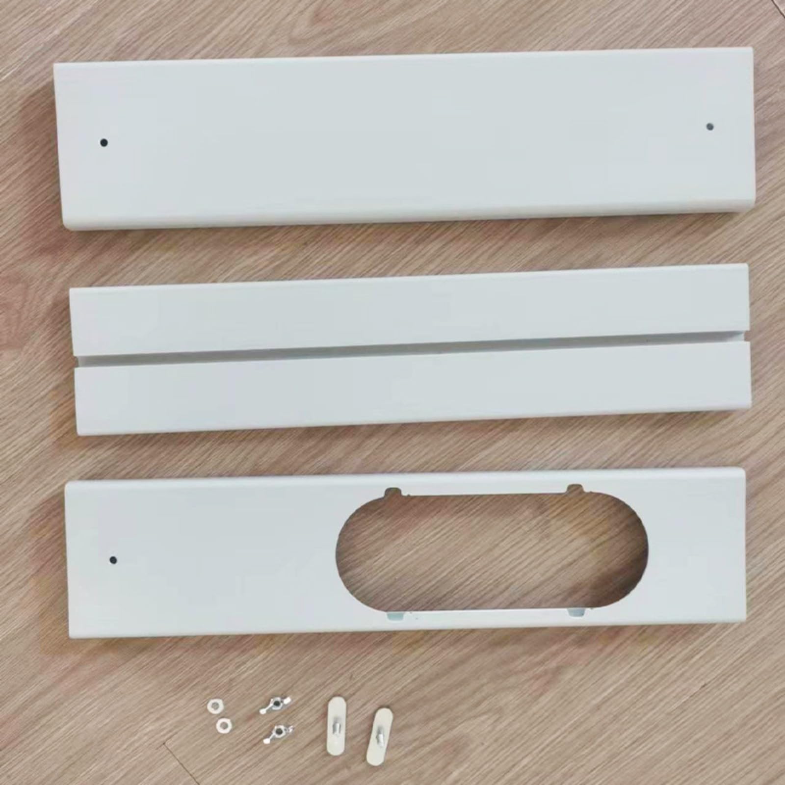 Kit de ventilación de aire acondicionado de puerta corredera, sello de ventana de aire acondicionado portátil, longitud ajustable fácil de instalar y desmontar placa de sellado de ventana, sello