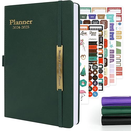 2024 Diary A5 Week to View 2024 Diary from Jan to Jun 2025 Full Year Planner Organiser can be used organizer,school &amp; office(A5 Week to View, Green)