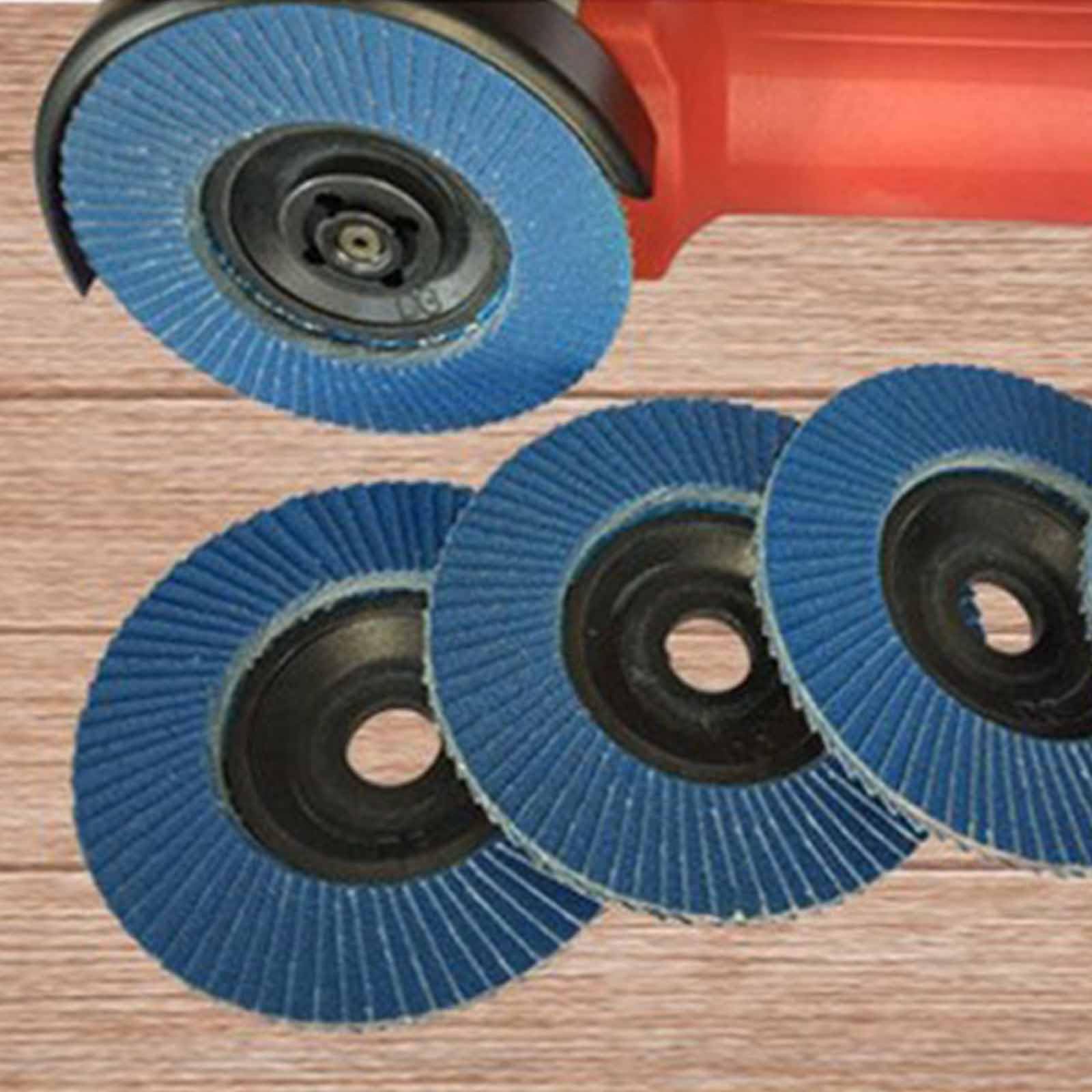 10 Pezzi Dischi Lamellari Ø 76 mm x 10mm Dischi Abrasivi a Lamelle Grano 60 per Smerigliatrice Abrasiva