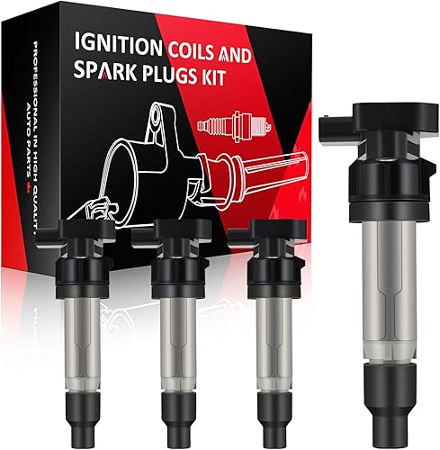 Vista 1942 de SCITOO 1 bobinas de encendido con 4 bujías de iridio para Chevrolet 2011-2015 Cruze 1.4L 2016 Cruze Limited 1.4L 2012-2020 Sonic 1.4L 2013-2021 Trax