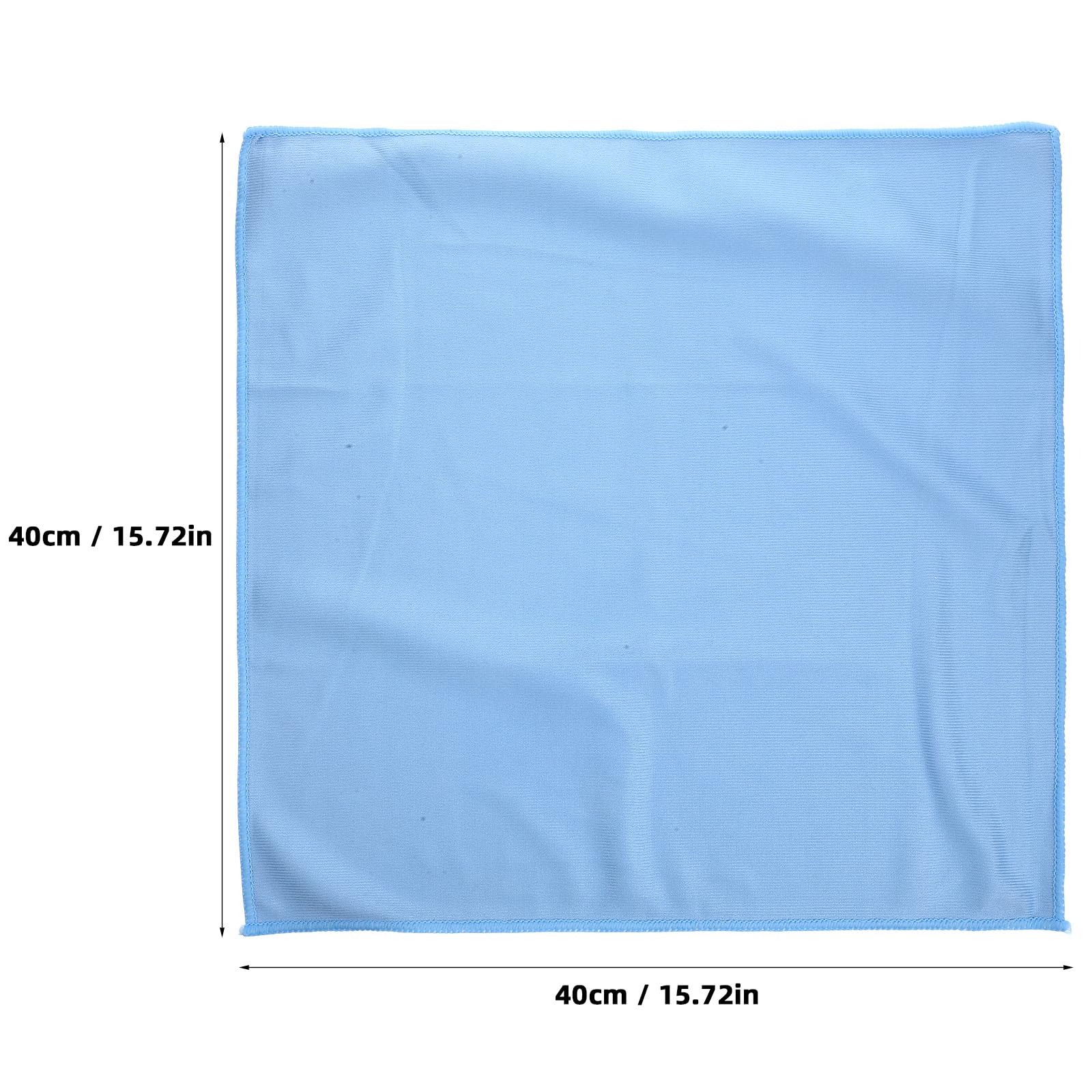 4 Stück Glasreinigungstücher 40X40Cm Blau - Mikrofaser Reinigungstücher Für Fenster, Spiegel, Geschirr Und Haushaltsreinigung