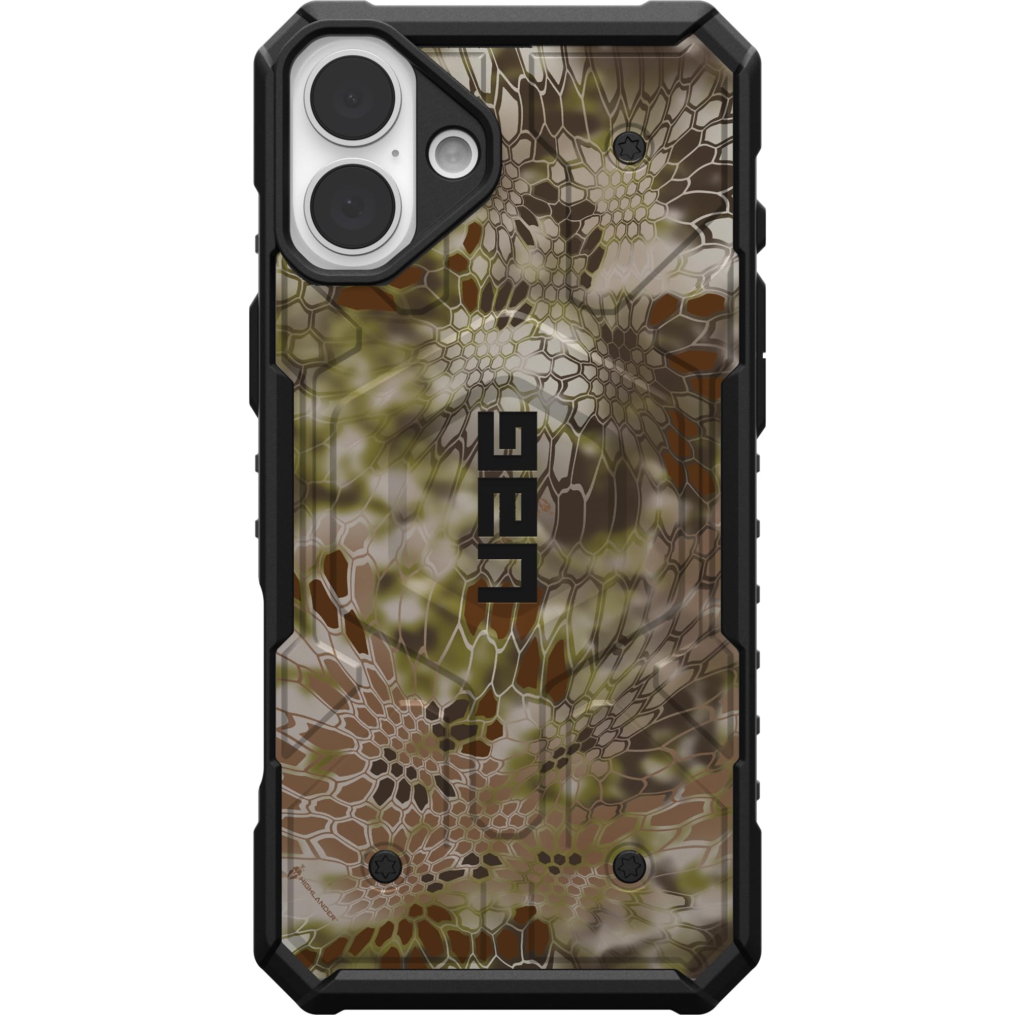 EGO TACTICAL UAG Urban Armor Gear case Compatible with MagSafe for iPhone 16 Plus [6.7" Screen] Limited Edition Printed in The USA Kryptek Highlander