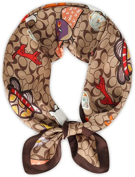 Relang Fashion silk Satin Head Scarf for Women Hair Bandana Hair Scarf Wrap Neck Scarf for Women 27.5×27.5 inches
