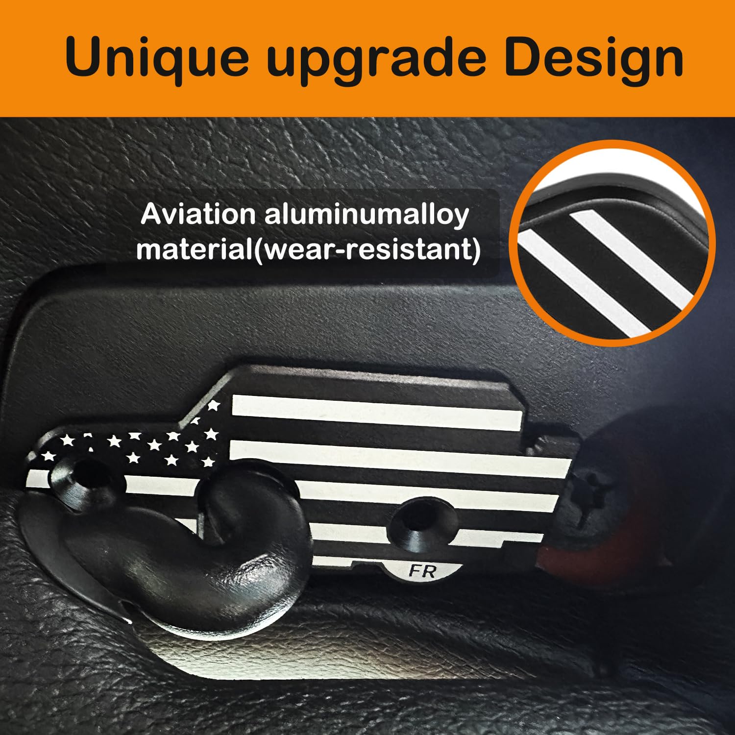 LUGDTIME Sun Visor Repair Kit For Jeep Wrangler JL/JK & Gladiator JT 2018-2023 - Aluminum Clips