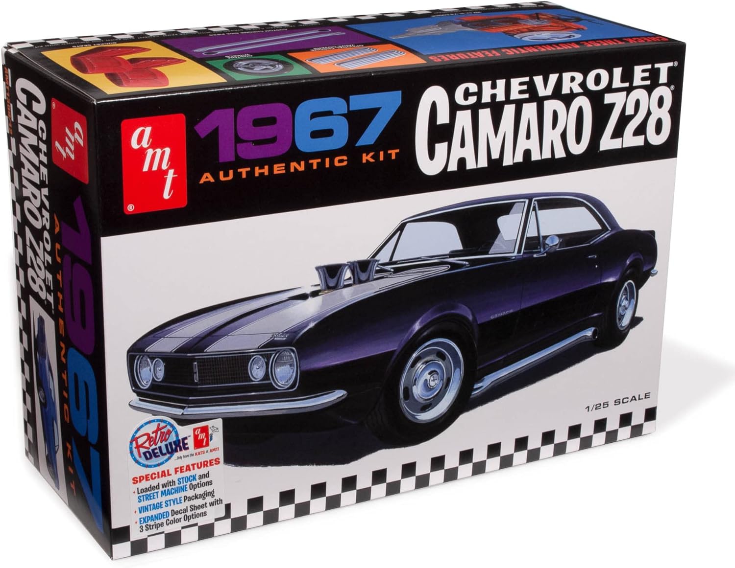AMT 1967 Chevy Camaro Z28 125 Scale Model Kit, Classic Buildable