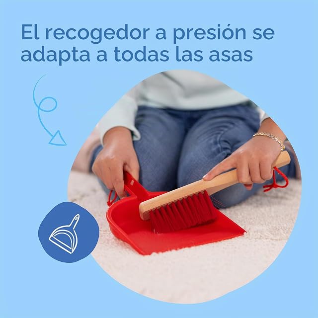 Foto 6 de 8 de Melissa & Doug Dust Sweep Mop, 6 piezas Set de limpieza infantil con escoba y accesorios, actividades…