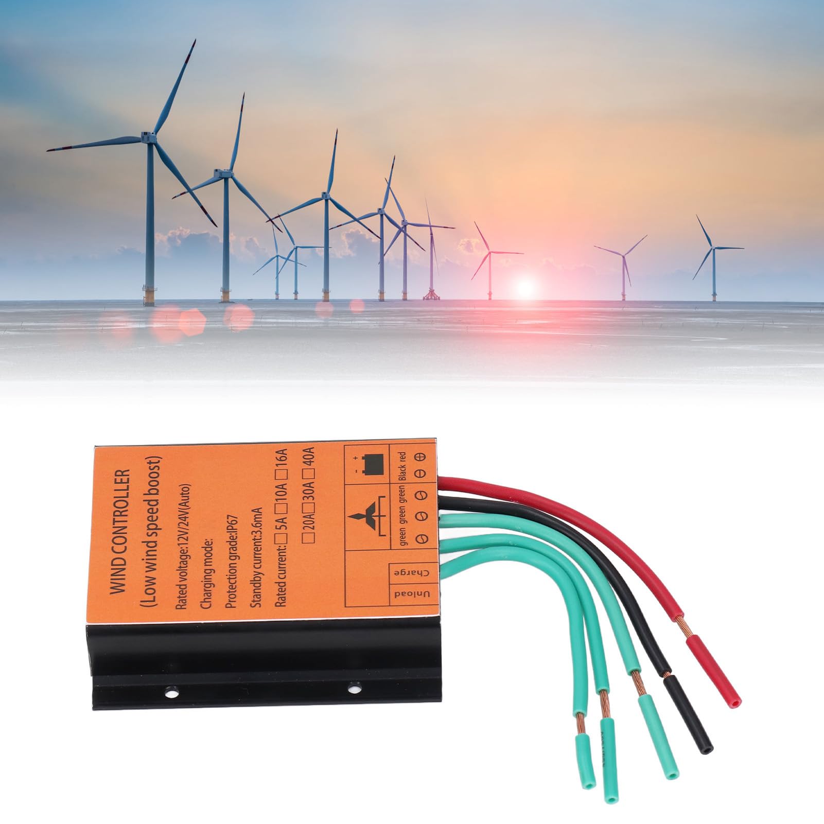Regolatore di Carica MPPT 12V 24V Auto 300W-1000W 10A Controllore Solare