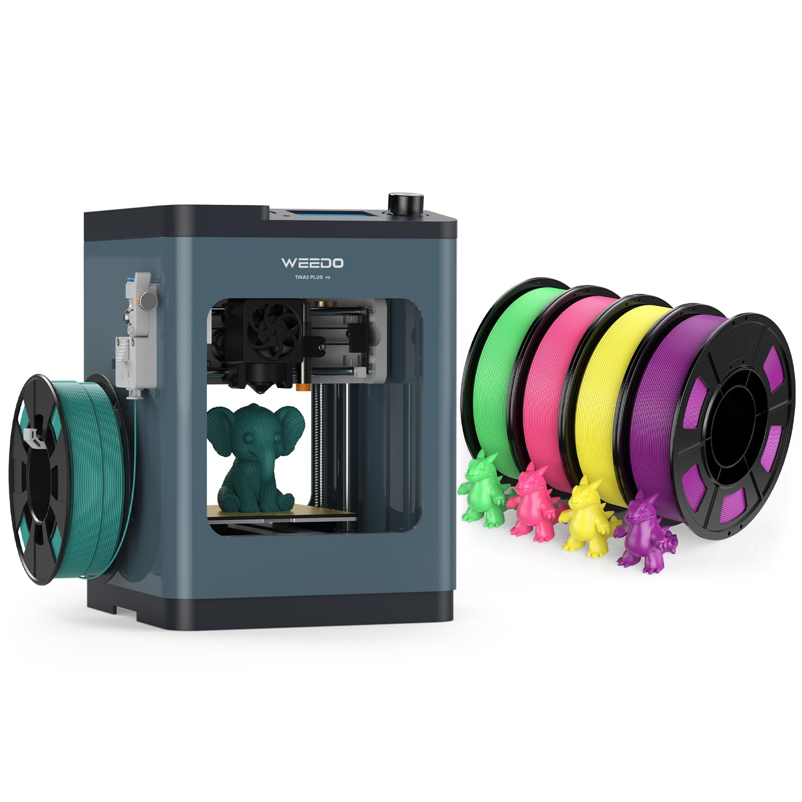 Tina2Plus with PLA Filament 1.75mm Bundle (250g*4)