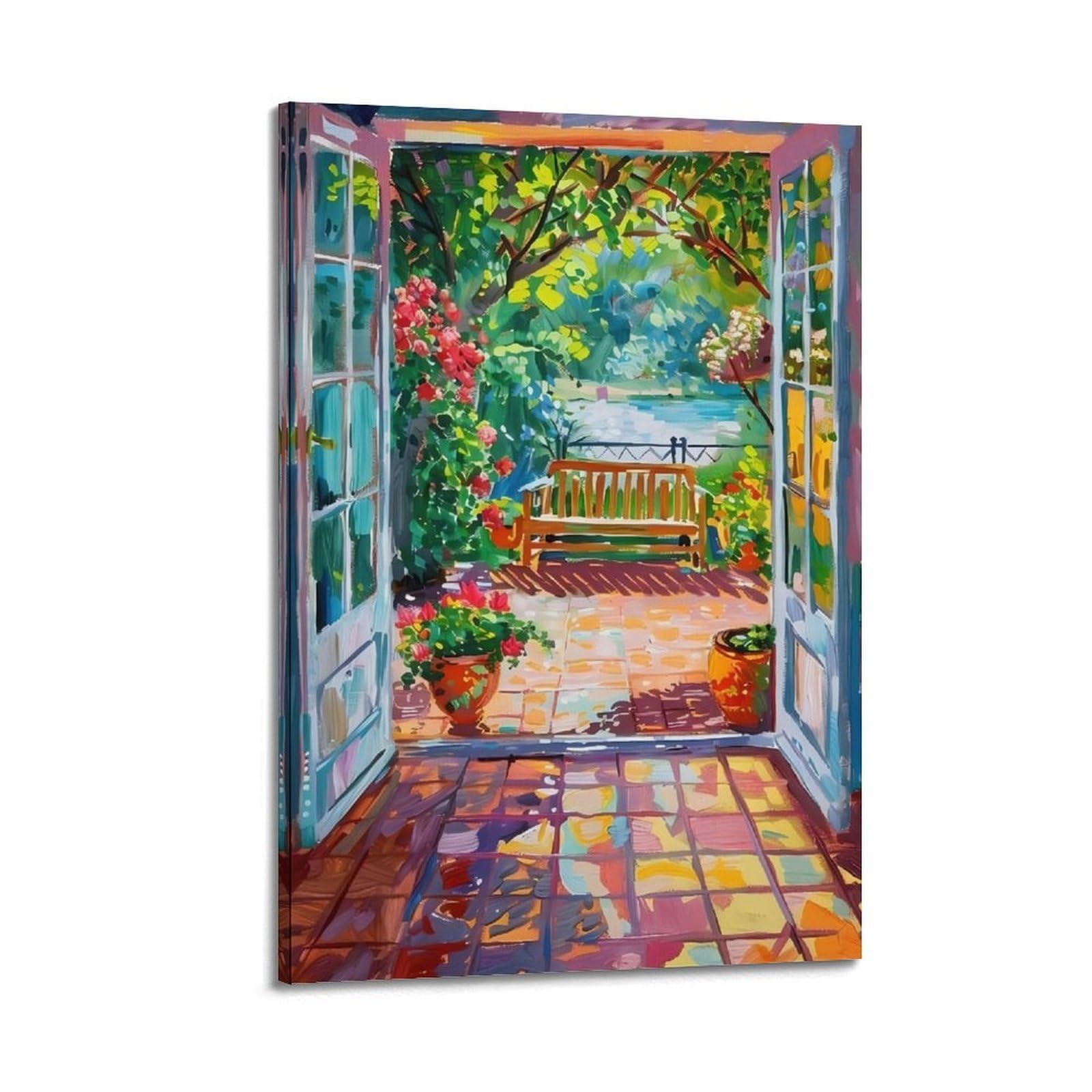 JoenTdrn Henri Matisse Aesthetic Canvas Wall Art Print Home Decor for Bedroom Living Room24x36inch(60x90cm) Frame-style