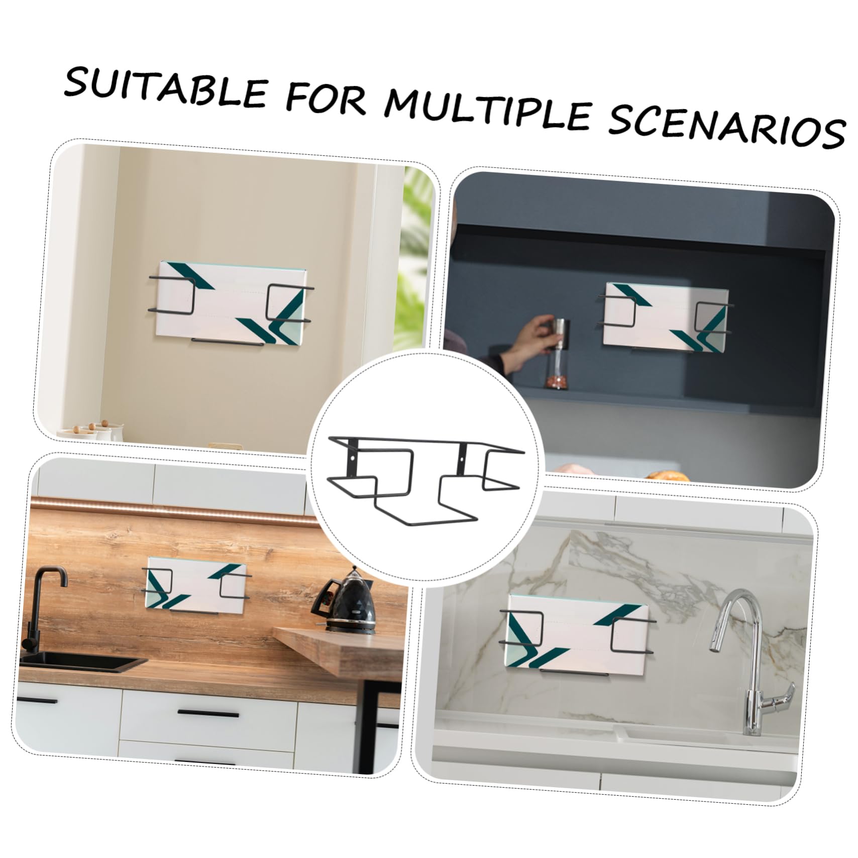 ULTECHNOVO 8piezas Soporte De Pared para Cajas De Guantes y Pañuelos Organizador Multifuncional Ahorra Espacio Oficina y Hogar Fácil Instalación y Acceso Rápido