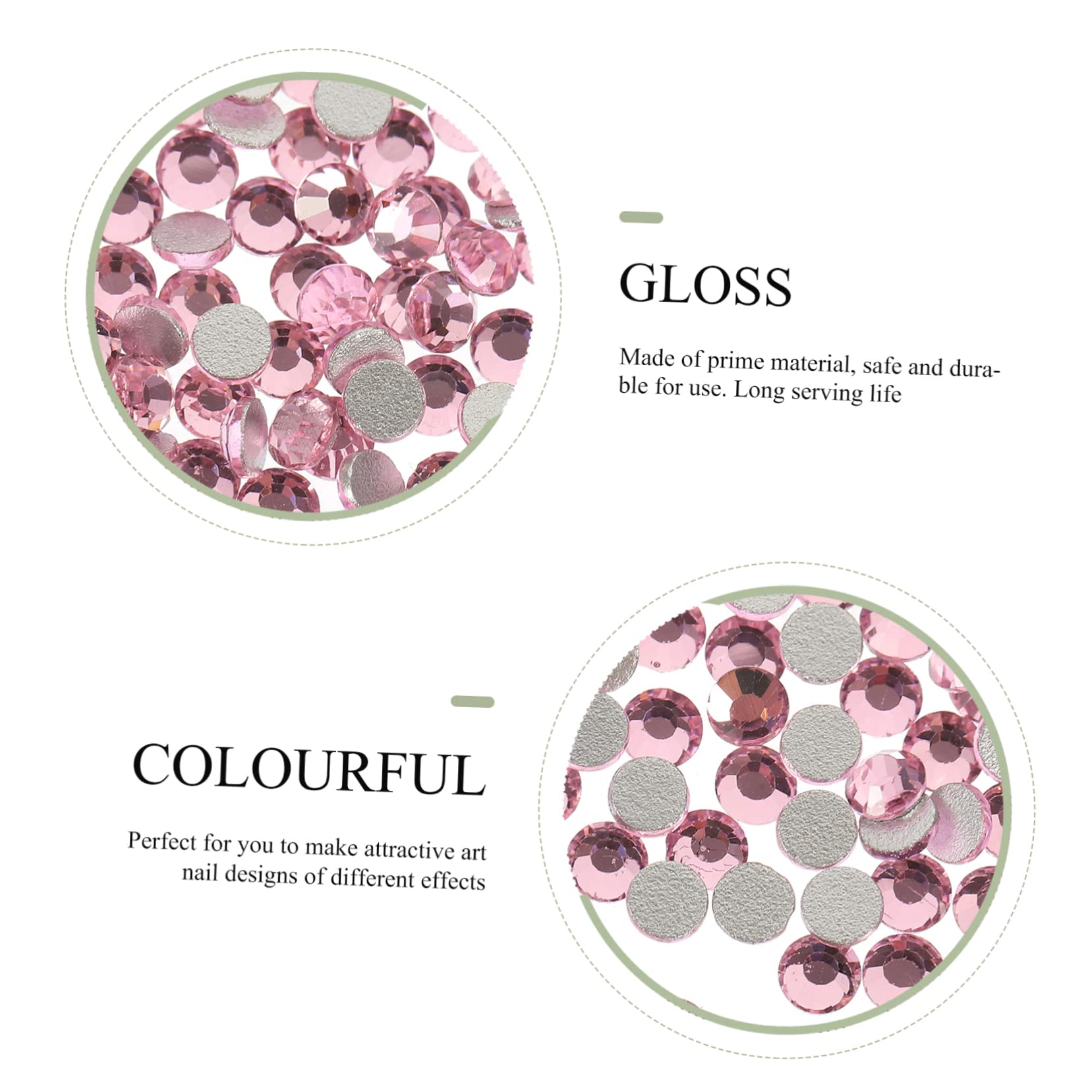 PACKOVE 5 Pezzi Di Strass Per Unghie Per Realizzare Unghie Decorazioni Per Unghie A LED Forniture Per Gioielli Ciondoli Per Unghie A Dorso Piatto Kit Di Strass Per Unghie Decorazioni