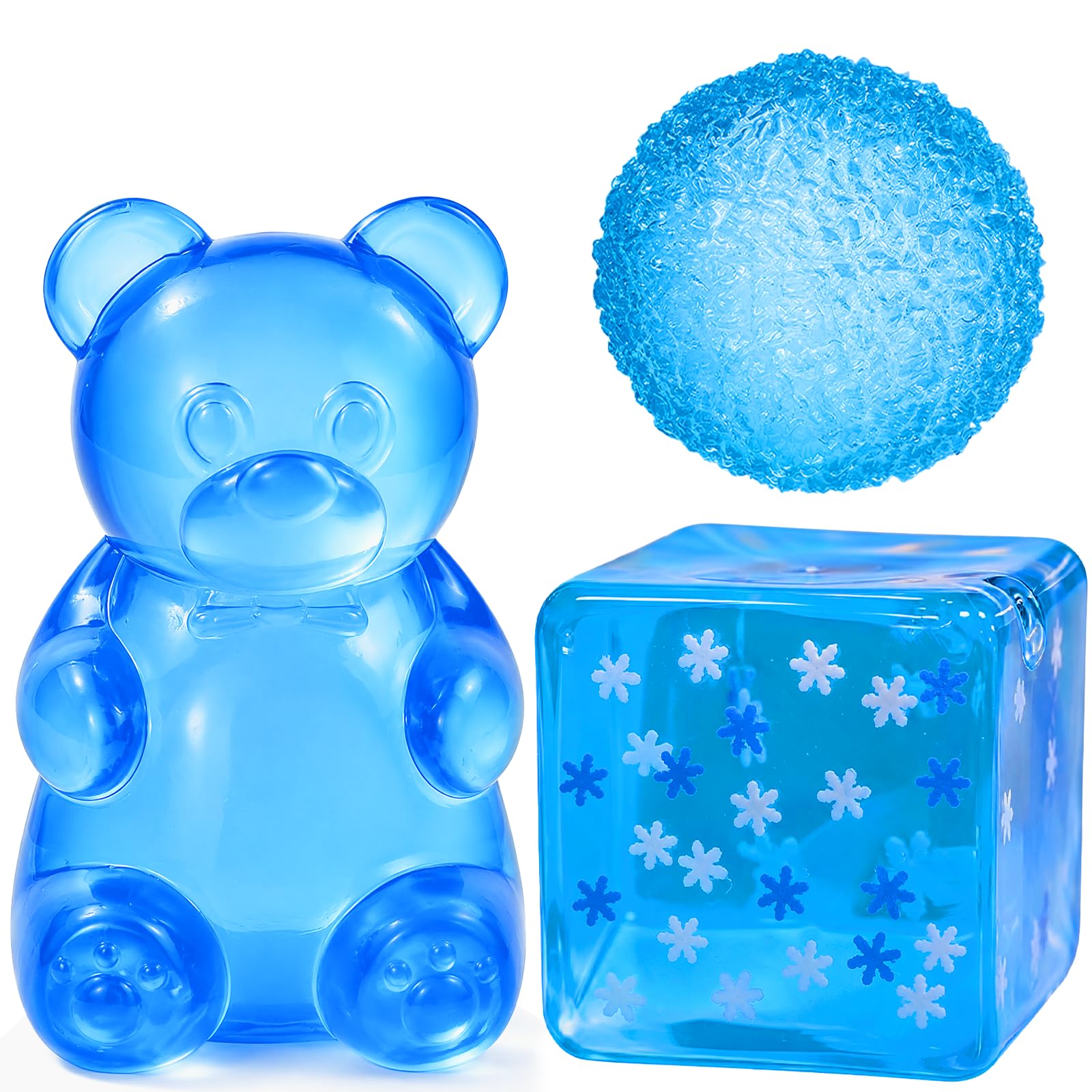 3Pcs Squishy Fidget Toys, Stress Balls for Teens and Adults