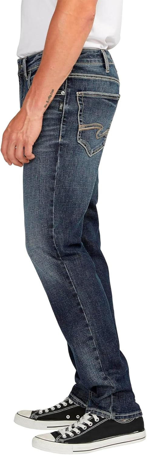 Silver Jeans Co. Men's Eddie Athletic Fit Tapered Leg Jeans - Image 2