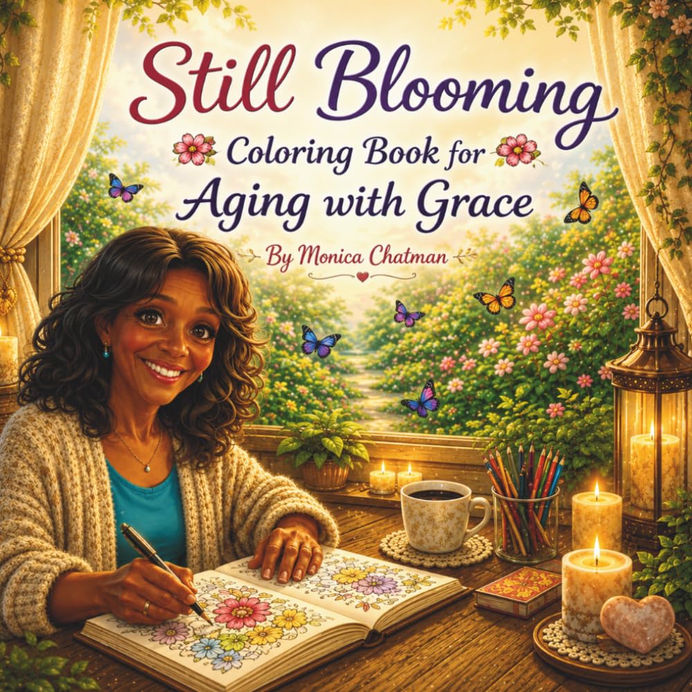 Still Blooming: A Coloring Book for Black Women Aging with Confidence, Grace, and Self-Love (Bold & Easy Collection)