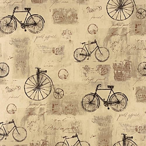 Q QIHANG Papel pintado de PVC retro estilo industrial Bicicletas alfabeto inglés sala de estar TV fondo pared tienda de ropa cafetería restaurante