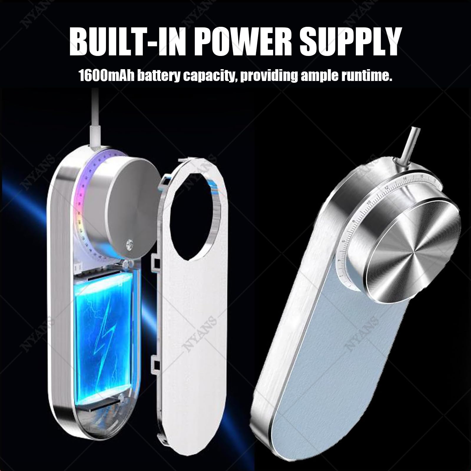 NYANS Set Aspirapolvere e Lima per Unghie, 1000-30000 Giri/Min, Batteria da 1600 mAh, velocità Regolabile, Aspiratore per Polvere, Silenzioso Pink