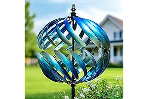 LimeHill Wind Spinner - Vibrant Kinetic Sculpture for Outdoor Decor