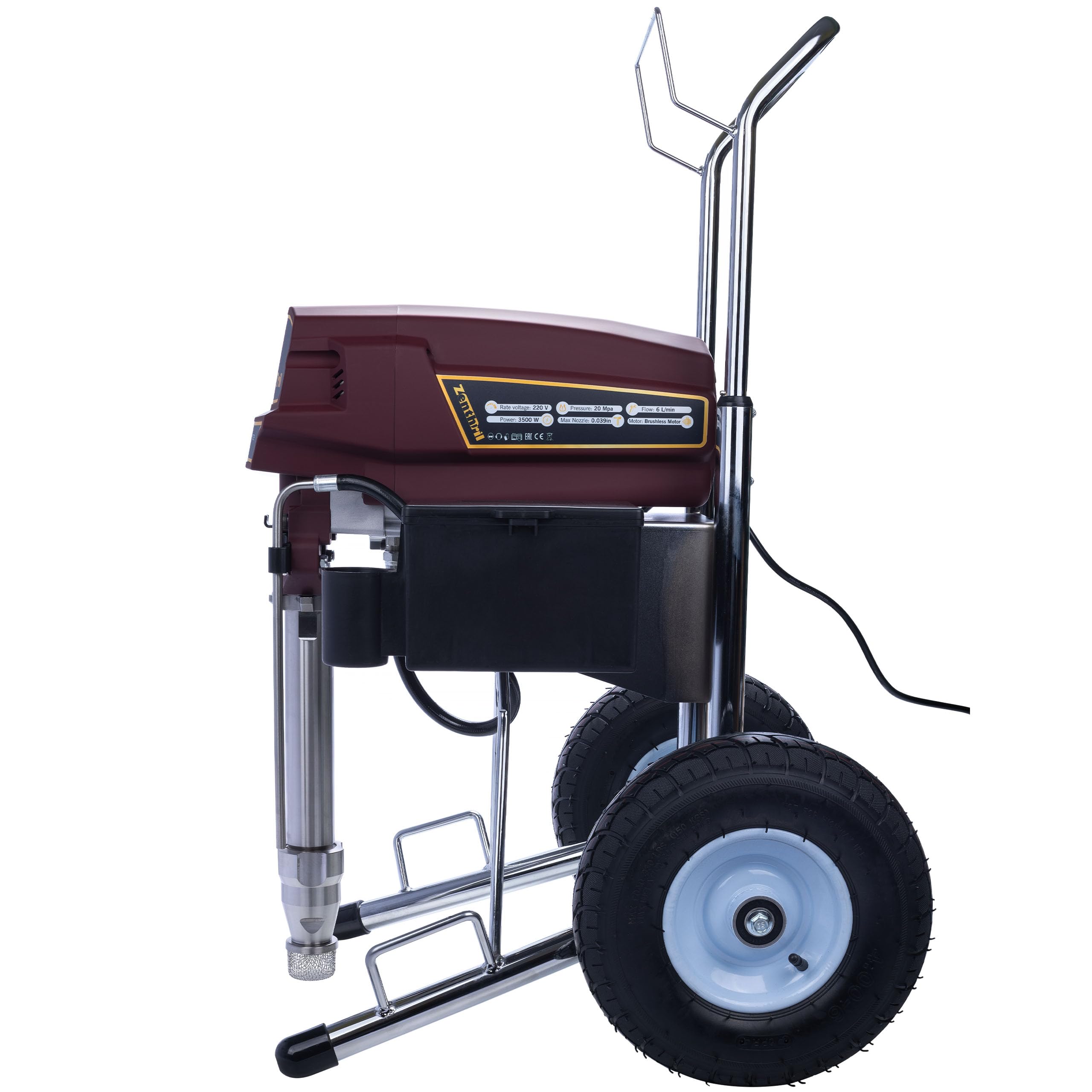 Zenthril Boa X - Masilla y pintor (3500 W, presión máxima: 20 MPa, diámetro máximo de la boquilla 0,039", caudal 6 l/min, para pintura y masilla | Serie profesional PowerXcellence