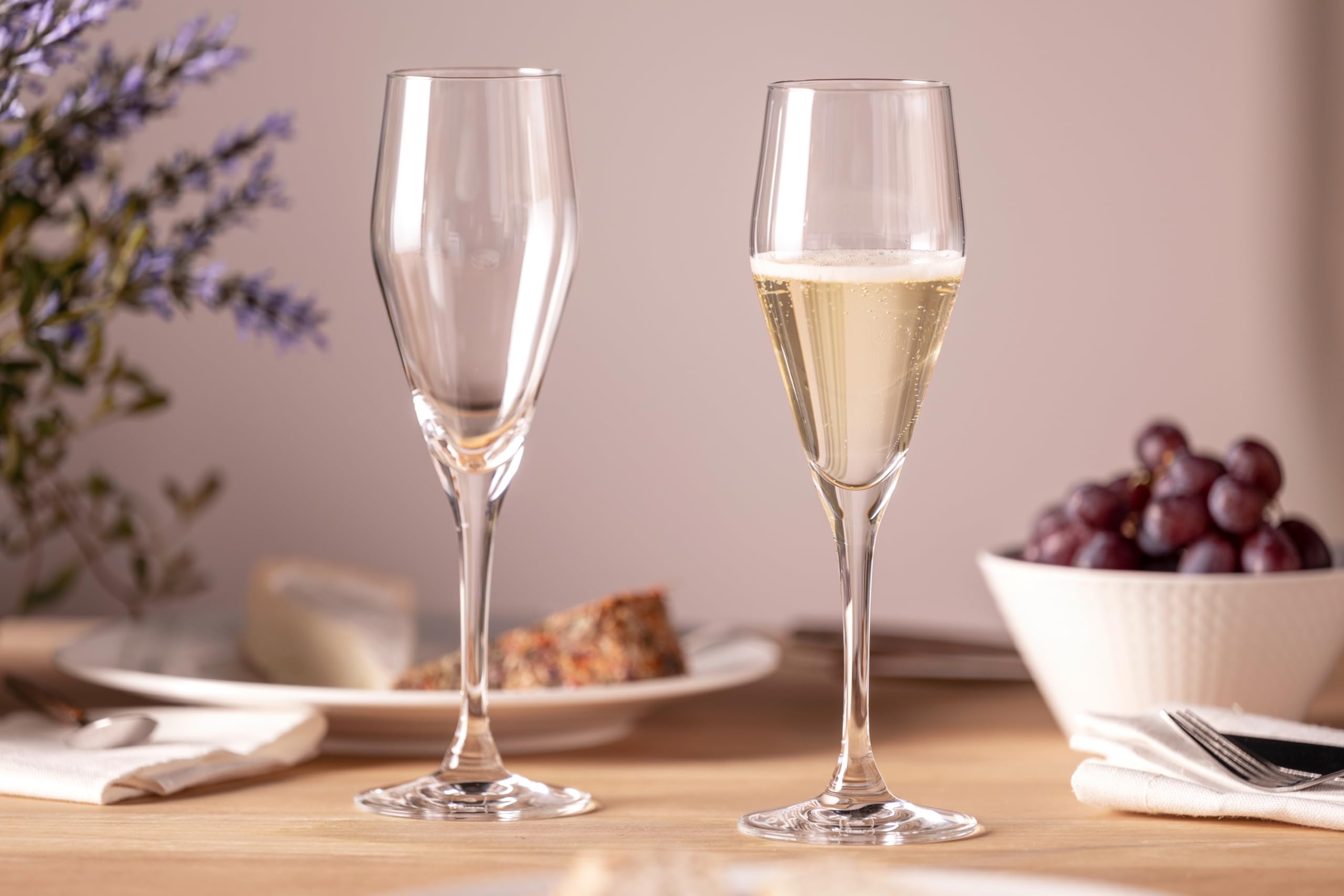 Flute à Champagne Design, Lot de 6