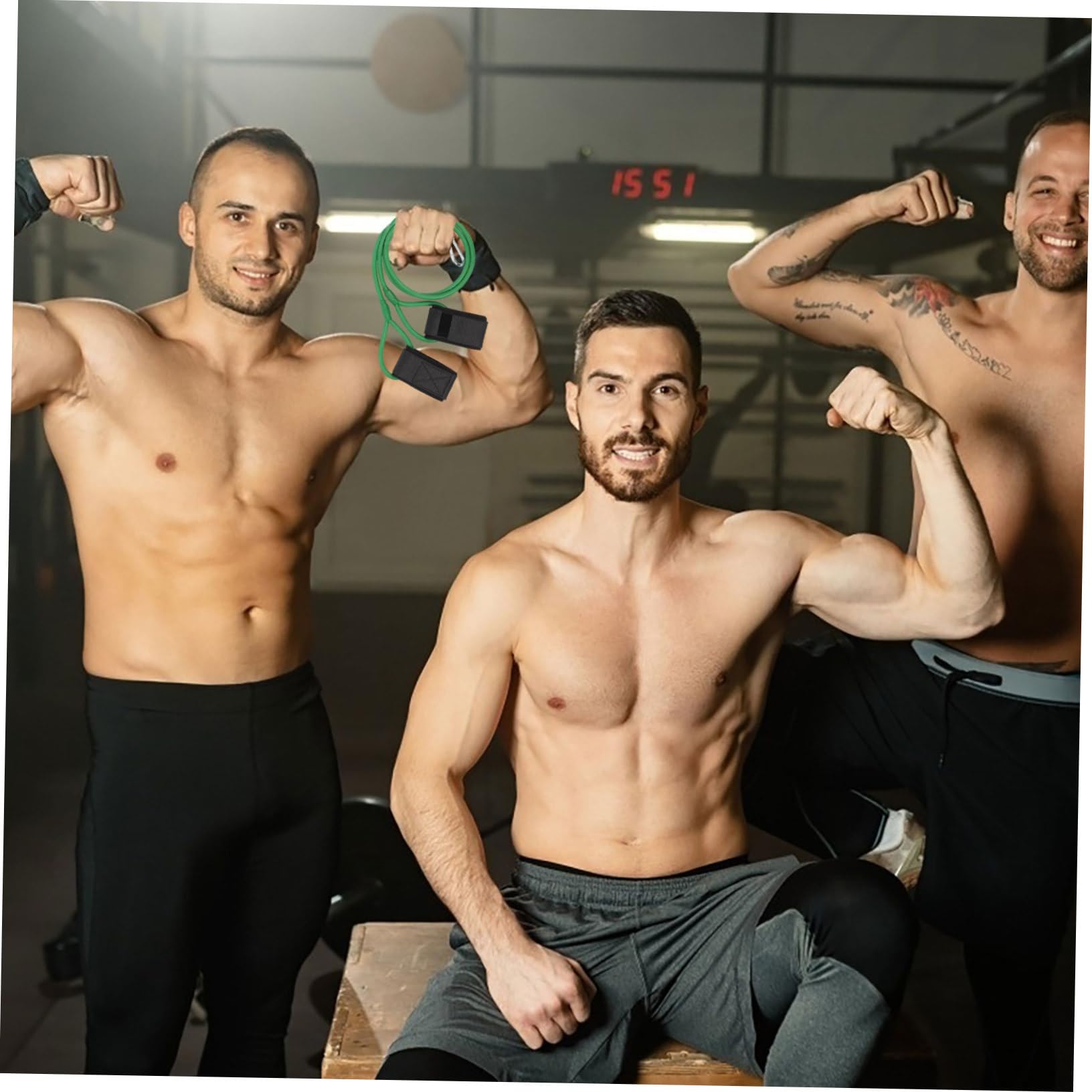 SUPVOX Allenatore Di Baseball Corda Elastica Per Allenamento Banda Di Yoga Fasce Elastiche Cinghie Per Cintura Yoga Bande Di Resistenza Fitness Attrezzature Per Il Fitness Emulsione