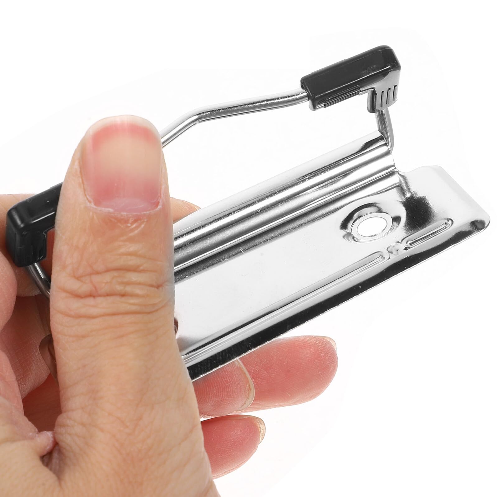 SUPVOX Clips Metálicos para Portapapeles Escolares de Hierro con Patas de Goma Antideslizantes, 30 Unidades Resistentes y Montables para Documentos y Papelería