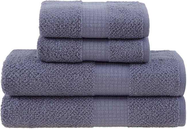 Buddemeyer Jogo de toalhas Melina Banho Cinza 4 peças Menor preço em Buddemeyer Jogo de toalhas Melina Banho Cinza 4 peças