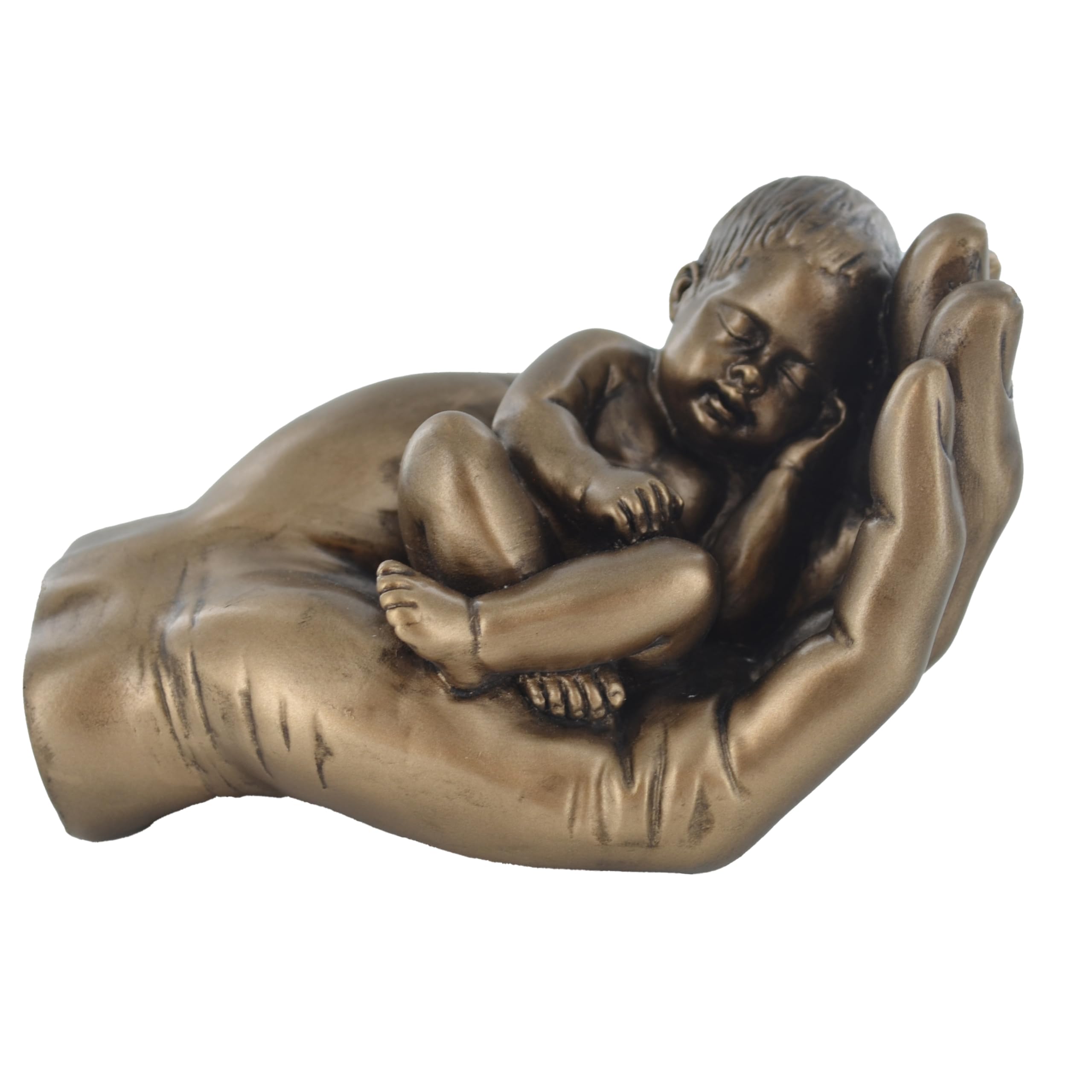 Anniversary Gifts Brown Fiesta Studios A Little Handful, Cold Cast Bronze Baby Sculpture - Love Is Blue Collection