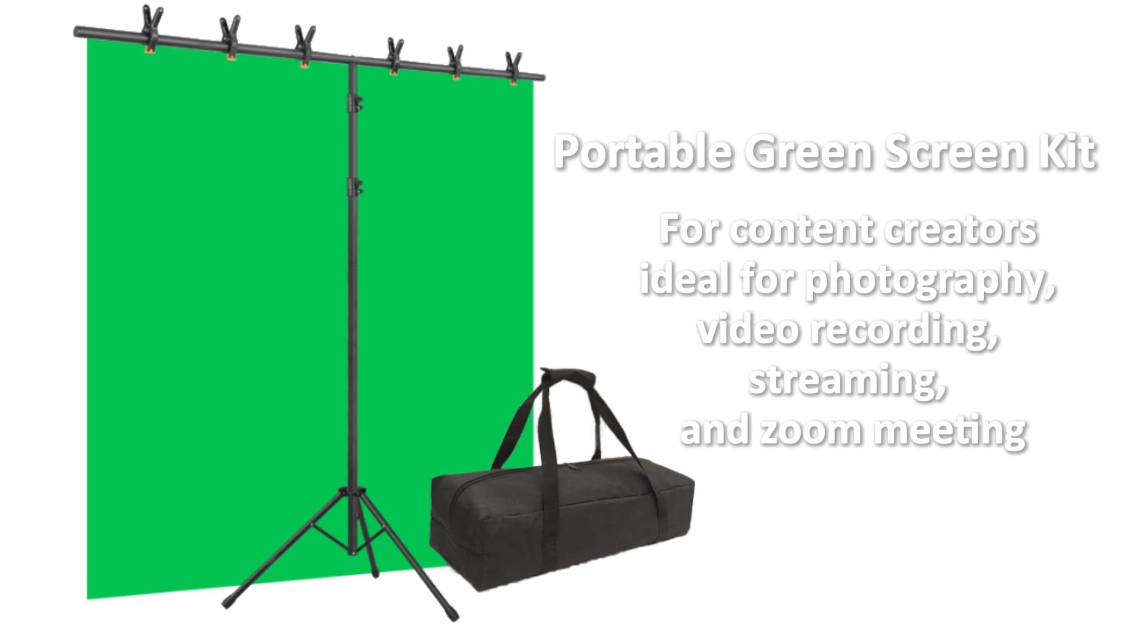 Amazon.com : Emart 5x6.5ft Green Screen Backdrop Kit with T-Shape
