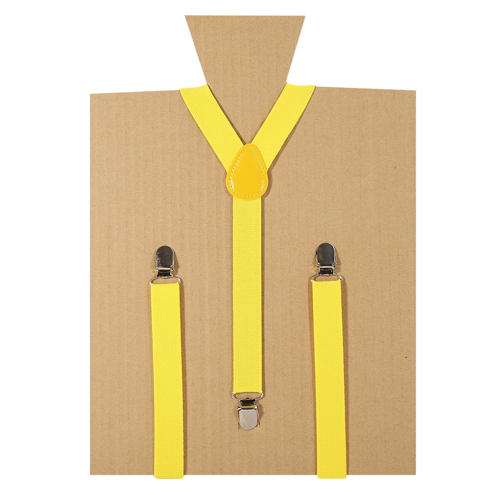 matumou Unisex Elastic Y-Shape Braces Men's Women's Adjustable Clip-on Suspenders