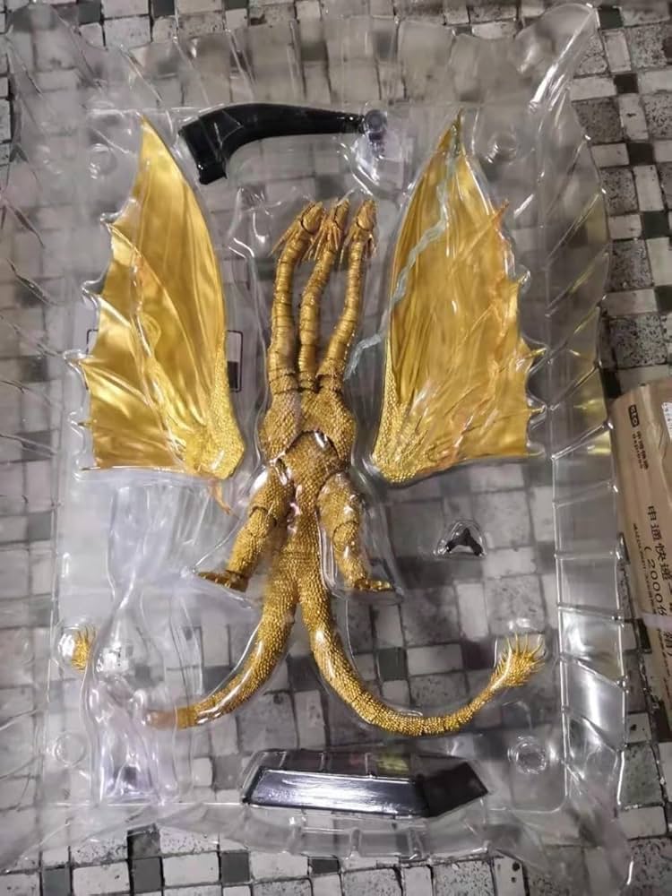 キングギドラ　フィギュアセット6体 金色・銀色 キングギドラ フィギュアセット6体 金色・銀色 キングギドラ