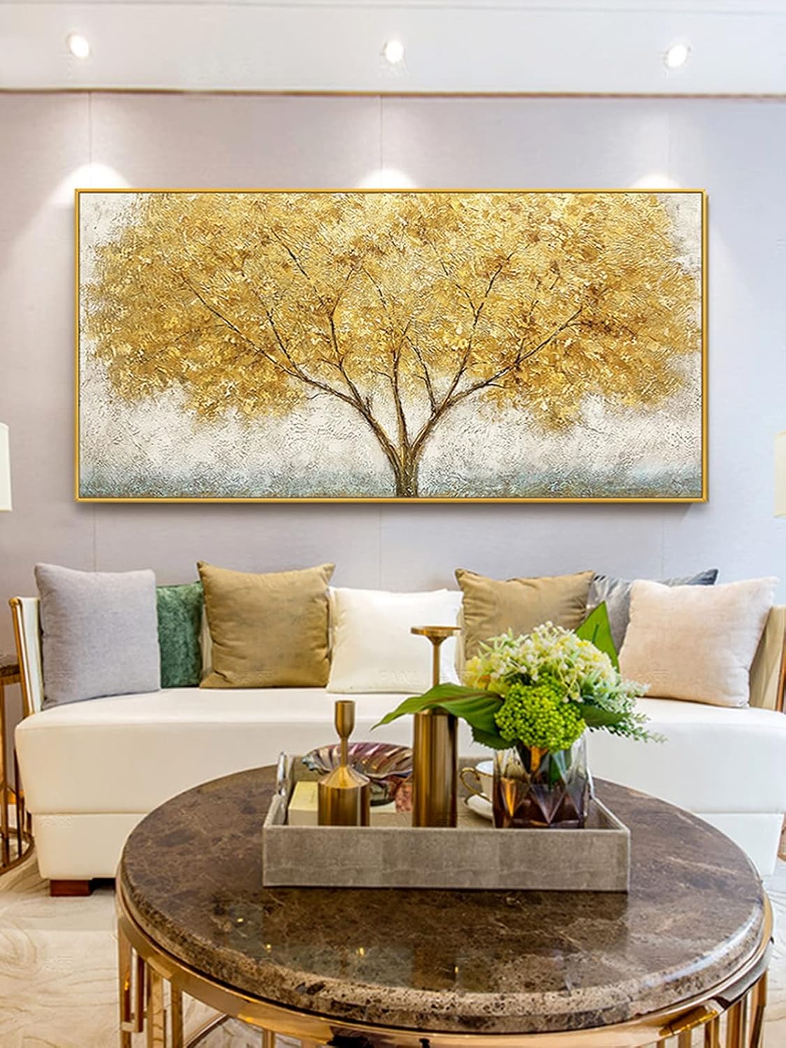 3D Textued Framed Abstract Canvas Wall Art for Office,Hand Painted Blue Abstract Oil Painting For Living Room, Large Textured Wall Decoration for Bedroom Home Décor 28x40 inches