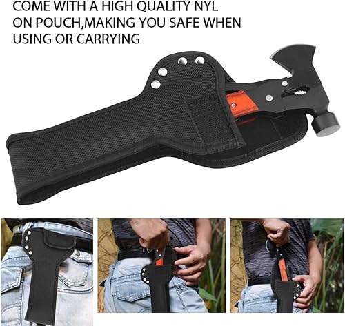 Miniatura 4 de Accesorios de campamento, multiherramienta, mango de madera, martillo de hacha multiherramienta, relleno de calcetines para hombres, regalos para