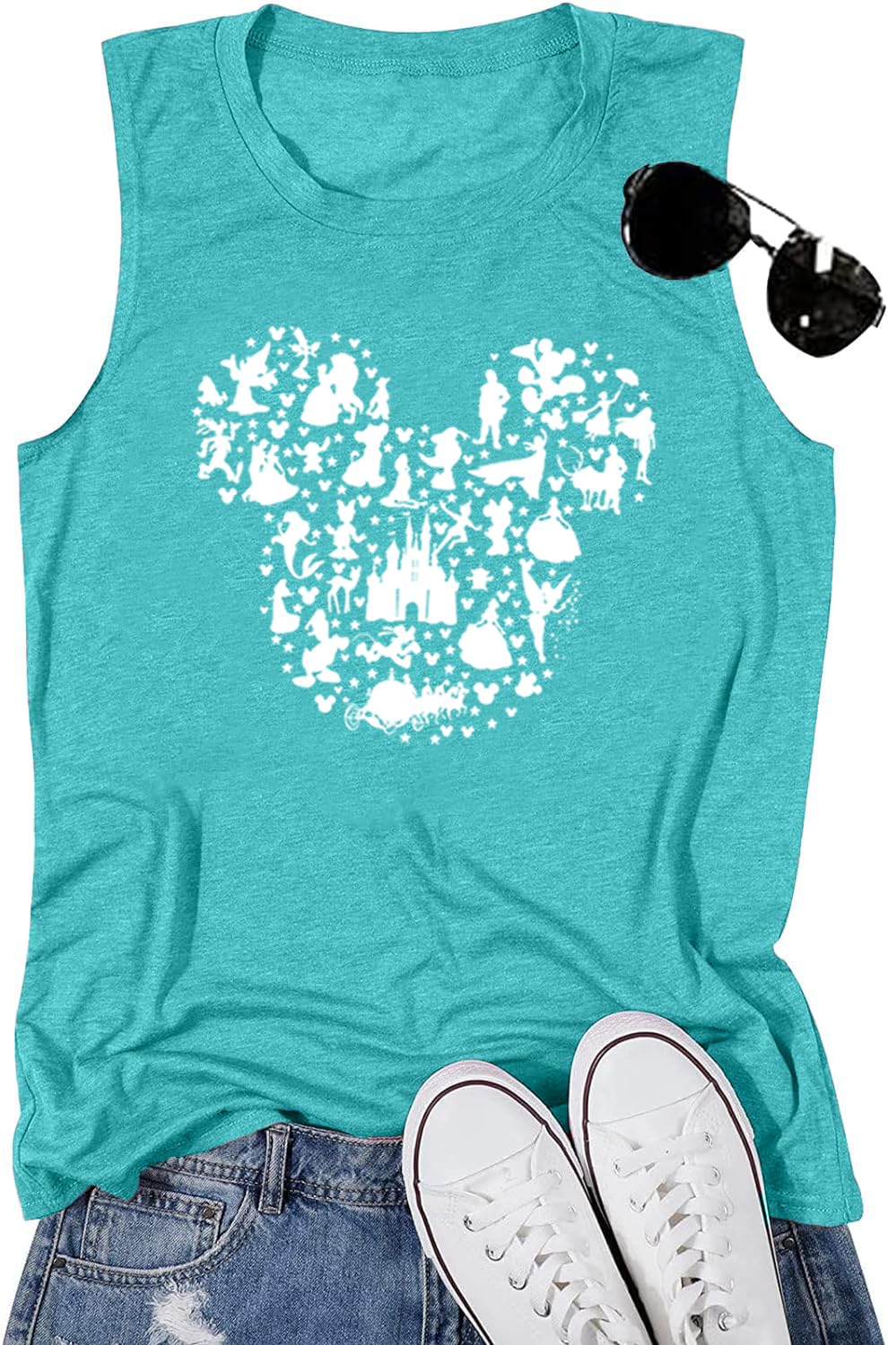 Women Magic Kingdom Castle Shirt Castle Fairy Graphic Tee Women Casual Vacation Holiday Short Sleeve Tee Top