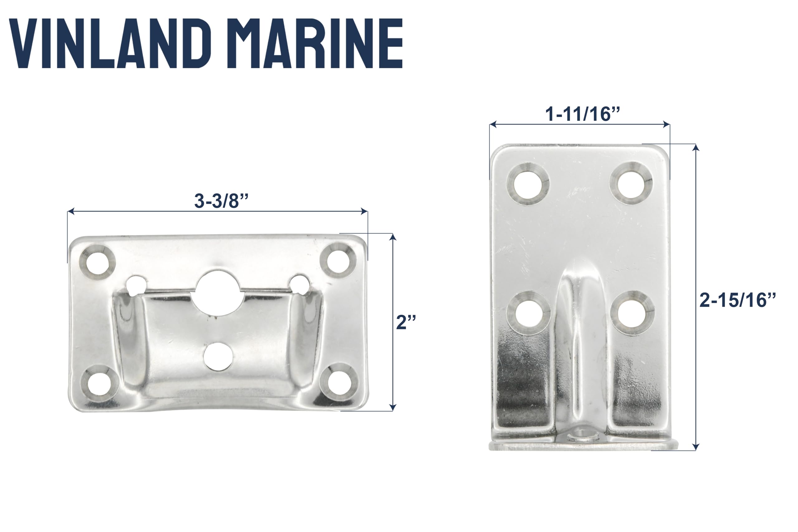 Vinland Marine 304 Stainless Steel mounting Table Brackets, Wall Mount Table Bracket, Marine Table Mount, Boat Cutting Board, Marine Grill