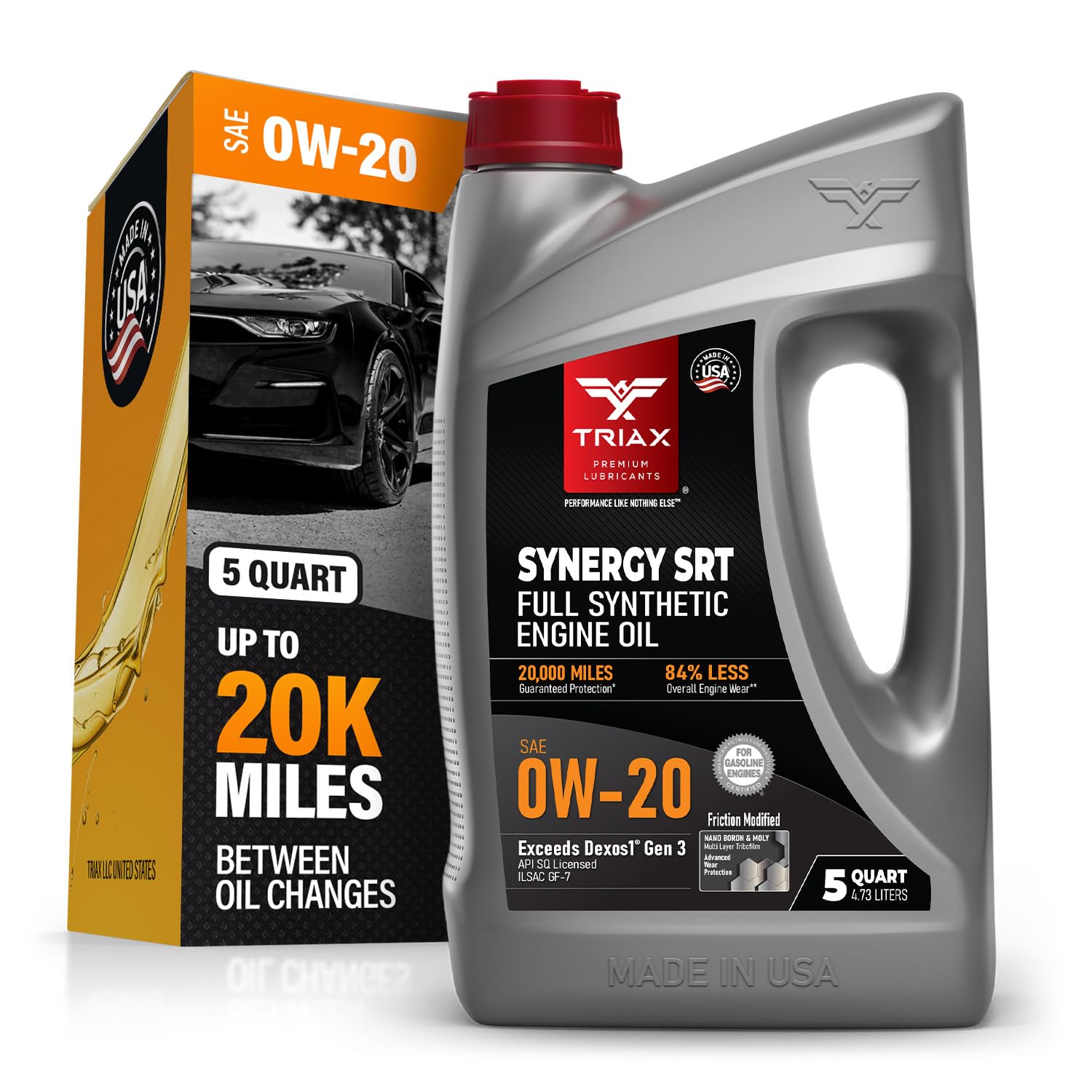 Amazon.com: TRIAX Synergy SRT 0W-20 - Full Synthetic, Friction