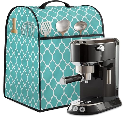 Miniatura 5 de Quatrefoil - Fundas para batidora de cocina, color verde azulado, compatible con mezclador de 6 a 8 cuartos de galón, a prueba de polvo, con