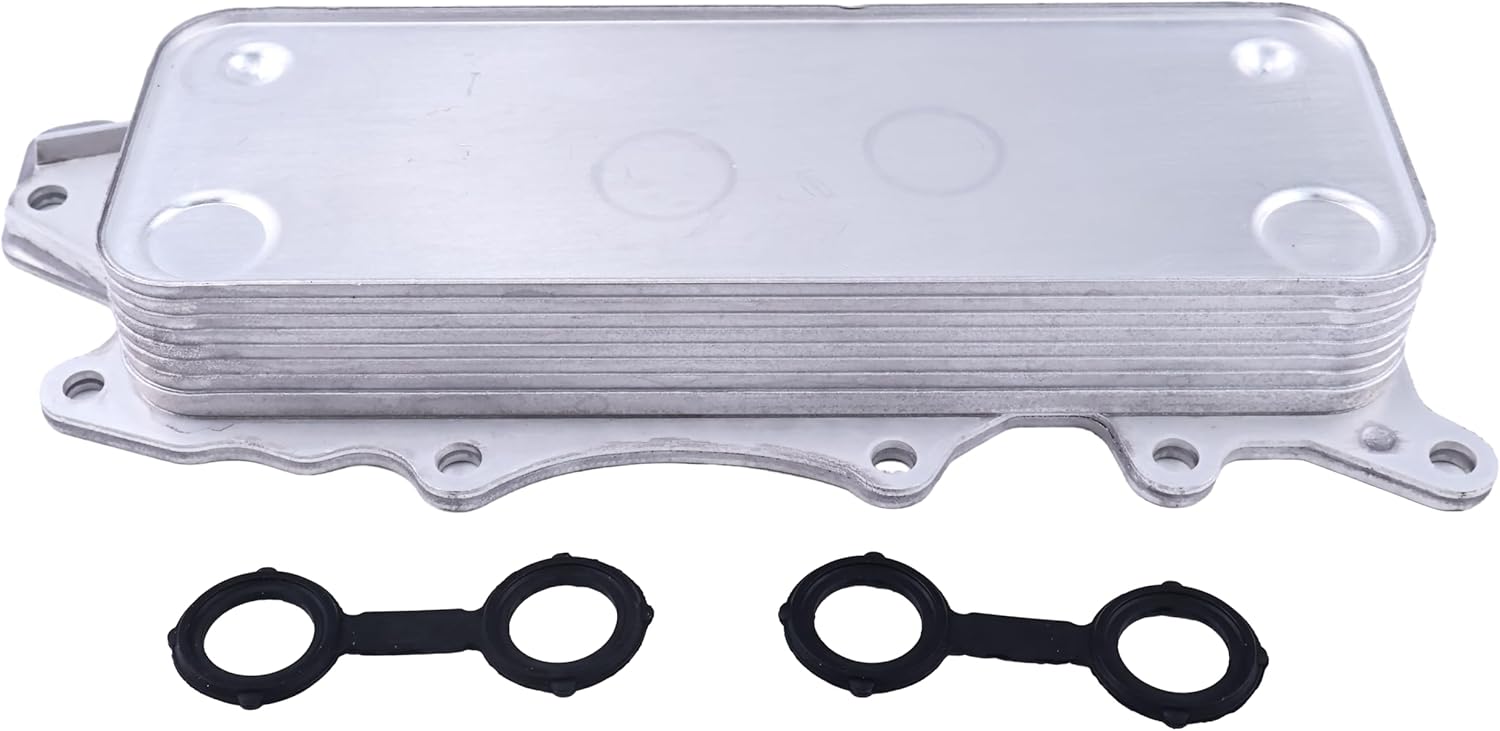 DVPARTS Engine Oil Cooler with Gasket 5179360AB Compatible with Jeep Grand Cherokee 3.0 CRD 05-10