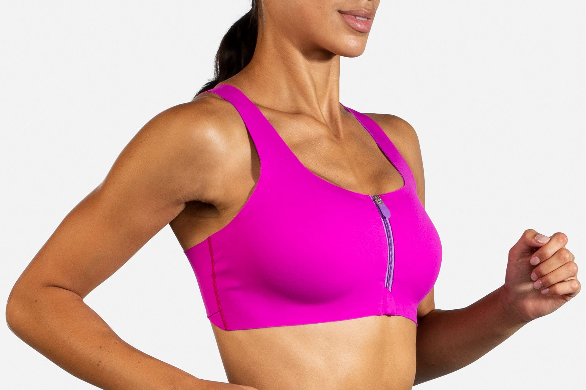 Brooks Dare - Reggiseno con cerniera incrociata