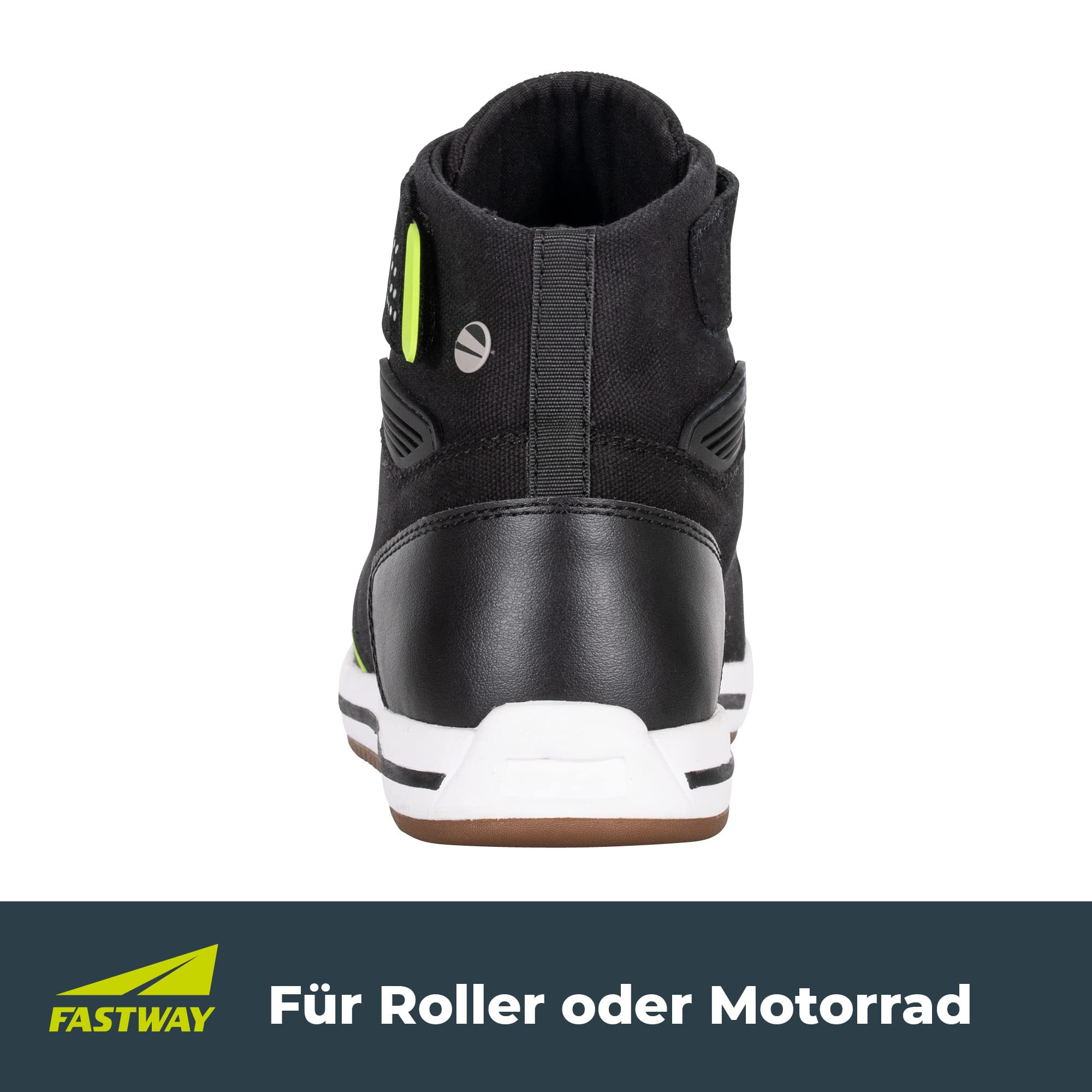 FAST WAY City Uni 221 Motorrad Schuhe Herren & Damen, Motorradschuhe mit CE Zertifizierung, Bequeme Motorradstiefel mit Schalthebel- & Knöchelverstärkung, Motorradschuhe Herren/Damen