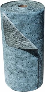 Oil-Dri L91004 Universal Light Weight Absorbent Roll - 30" x 300' Perforated, 62 Gal Capacity, Gray Meltblown Polypropylene