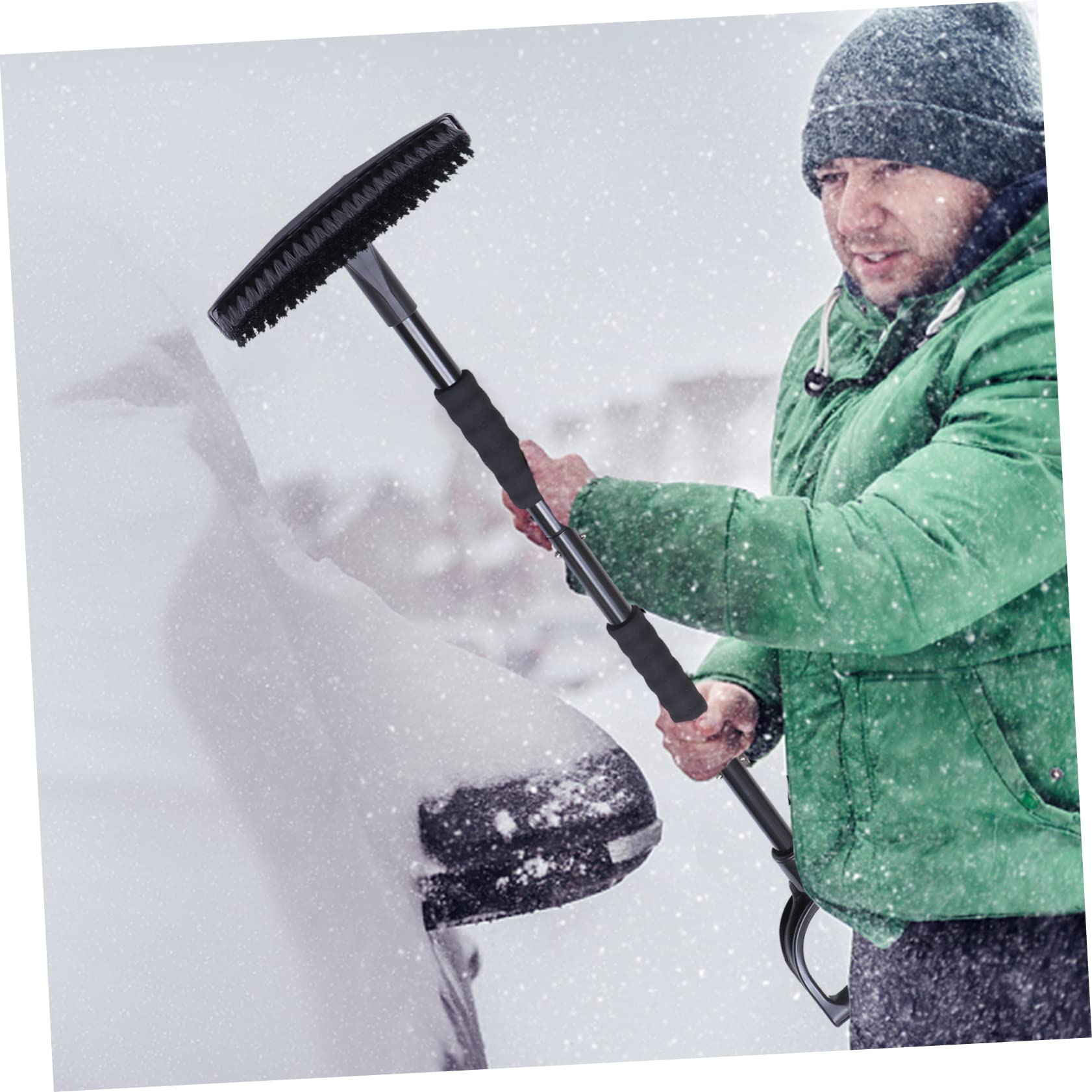 Abaodam Traje de Pala de Nieve de Raspador de Hielo y Pala para Quitanieves para Automóviles para Limpiar el Techo del Coche y Ventanas Invierno Ligero y Fácil de Usar