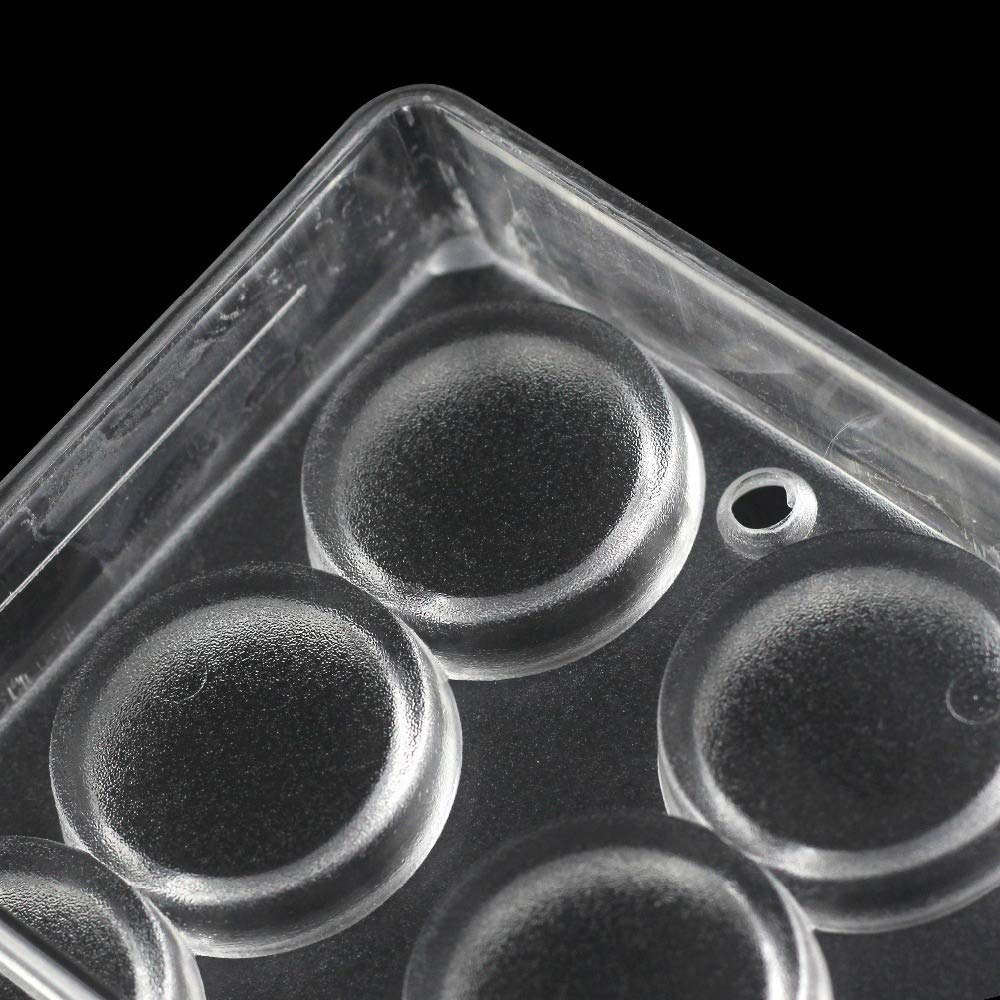 Amazon.co.jp: 24穴 丸型 コイン型 ポリカーボネート チョコレート型 3D チョコレート 成形 DIY PC ゼリー キャンディ  プディング 型 チョコレート バー メーカー 型 トレイ ノンスティック アイス キューブ トレイ ペストリー ベーキング 耐熱皿 パン :  ホーム＆キッチン