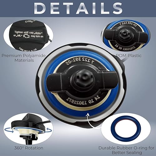 Miniatura 3 de Tapa de gasolina de repuesto para sello de correa, cable de combustible para BMW Mini Cooper X1 X2 X3 X4 X5 X6 128i 135i 228i 320i 323i 325i xi 328i