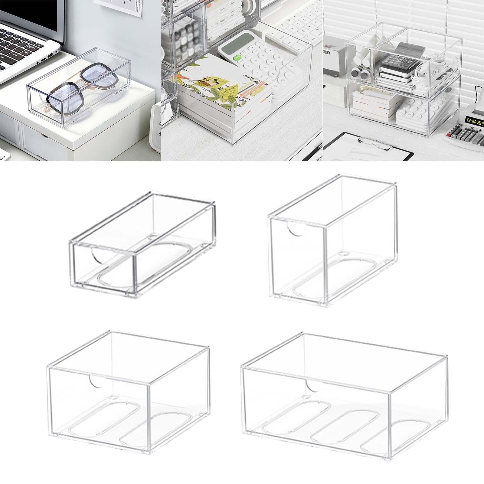 BNF® 3xClear Stackable Storage Drawer Makeup Organizer for Cosmetics Vanity Cabinet S|Home & Garden |Household Supplies & Cleaning|Home Organization|Storage Boxes 4