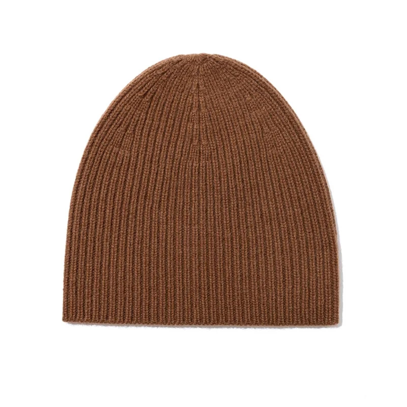 Berretto soffice Berretto di Lana Slouchy Berretto Lavorato a Maglia Unisex Caldo Invernale(Brown)