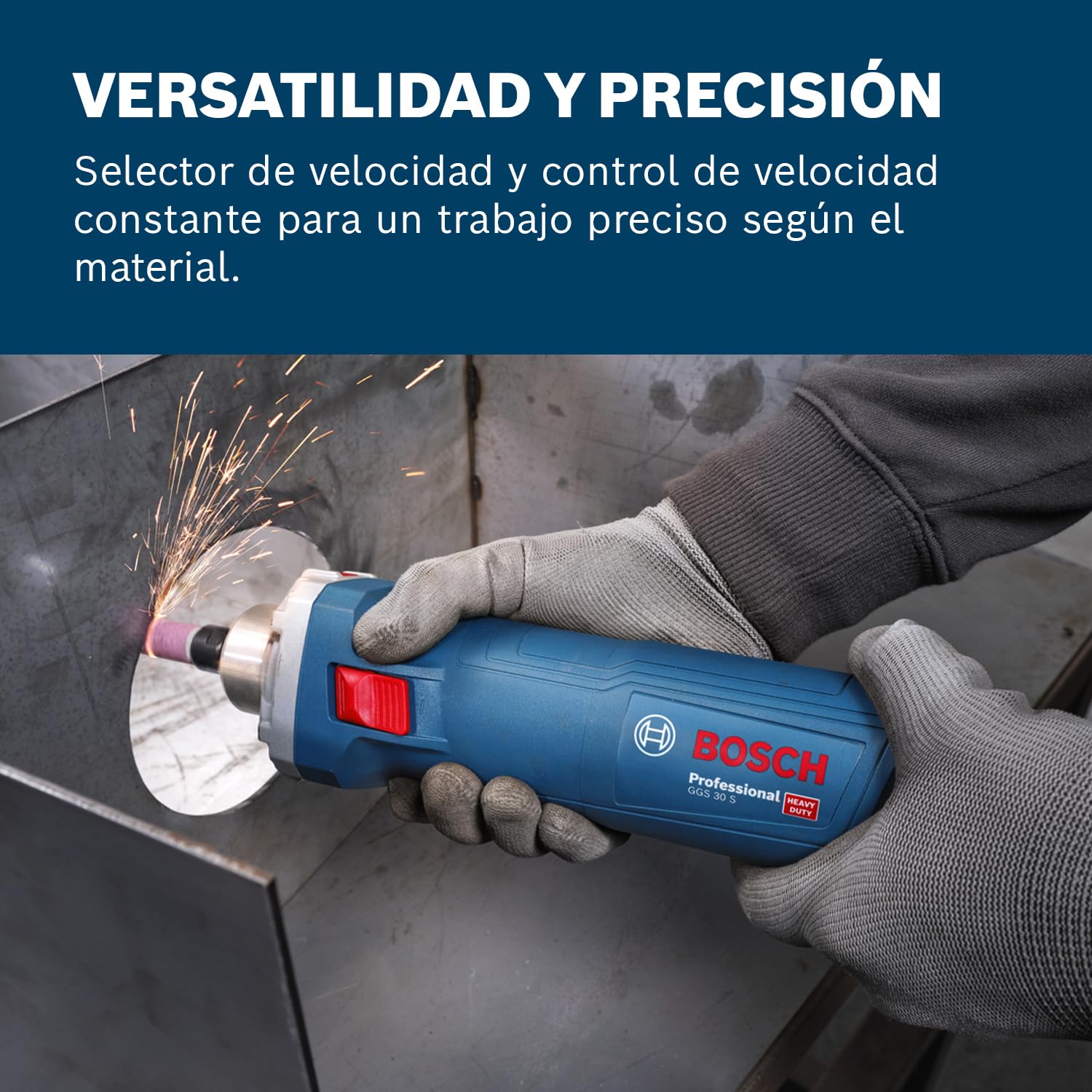 Bosch Professional amoladora angular con cable GGS 30 S (incl. llave)