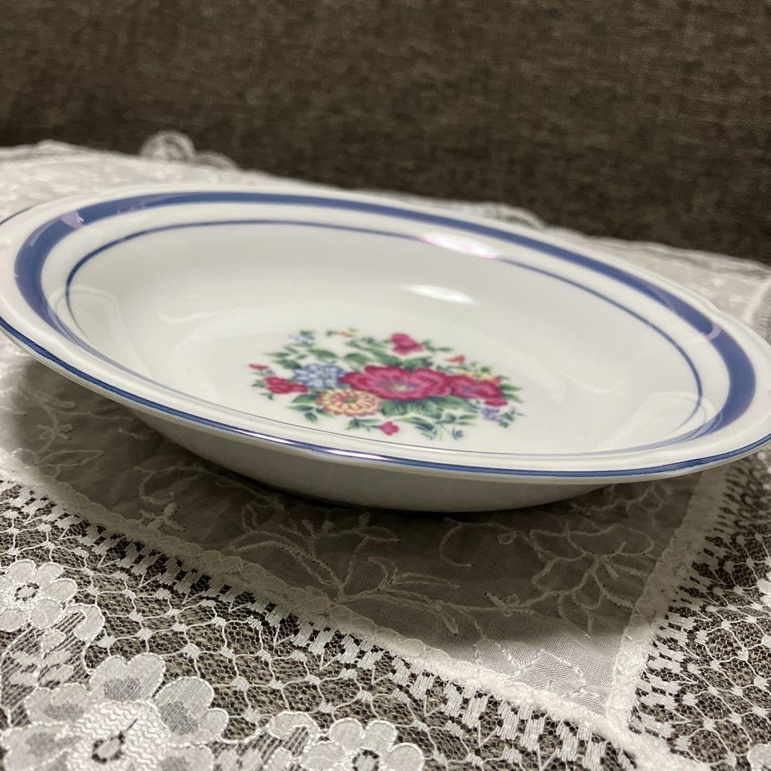 「キャロライン」シチュー皿セット　5組」 Amazon.co.jp: ブルーライン カレー皿5枚セット マルタ商店 花柄