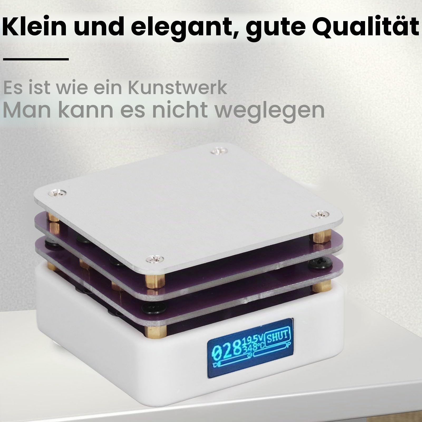 Labor-Heizplatte, Reflow-Oven, 110 V, 850 W, Elektrisches Vorheizen, Lötkolben, Vorwärmstation, Mini-Thermostat-Heiztisch, Schweißgerät, Soldering Tool, Heating Plate