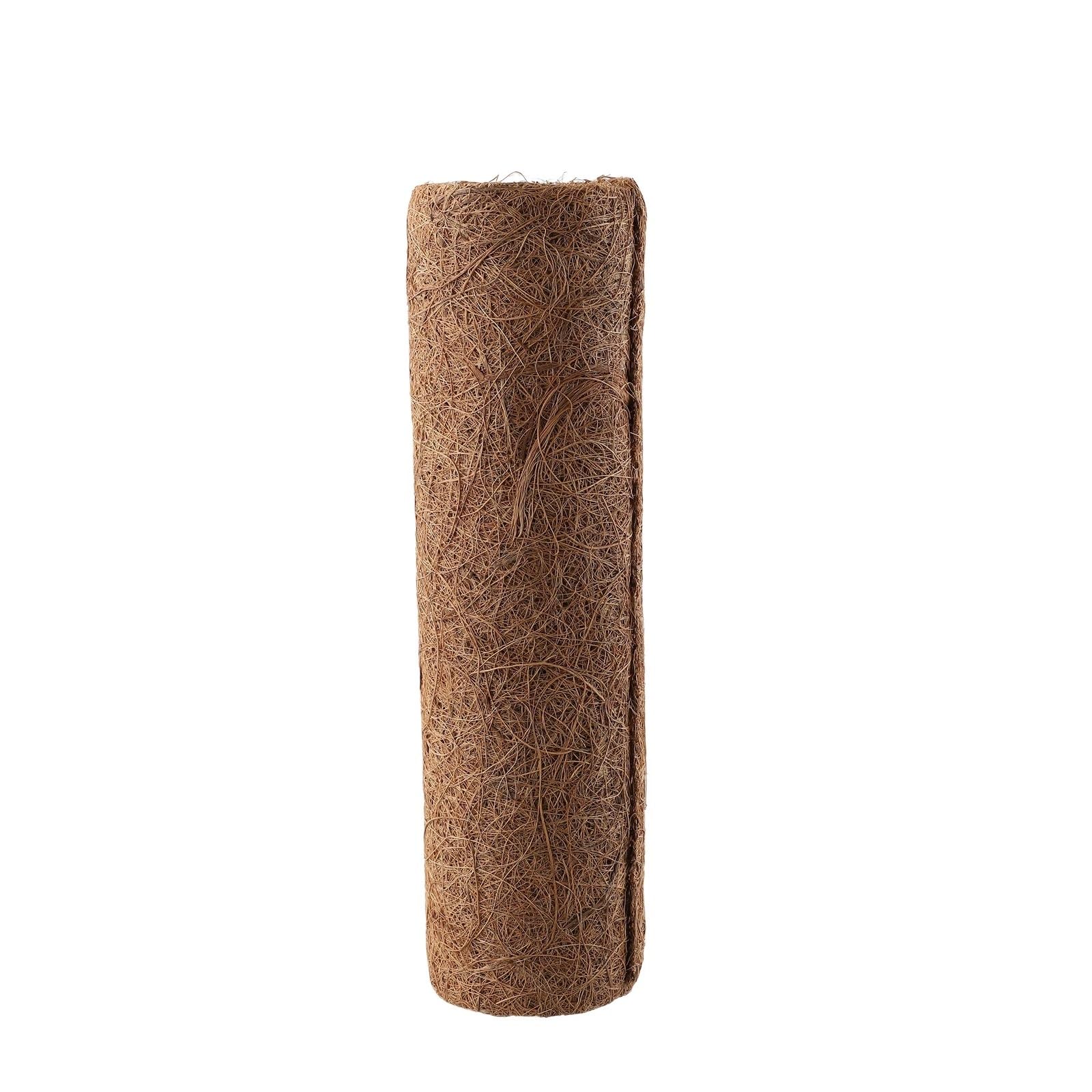 HYFEUOKF Plant Fiber Roll Reptile Carpet Mat Sheet Coconut Palm Coir Cuttable Floor(25x100cm)