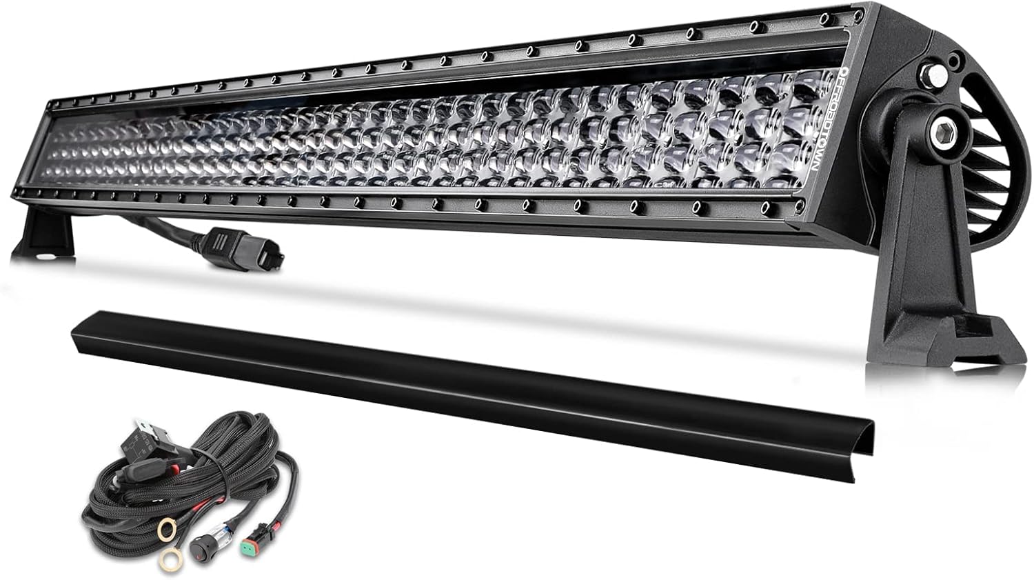 LED Light Bar, OFFROADTOWN 40Inch 640w Off Road Driving Lights Quad Row Light Bar Spot Flood Combo Roof Lights LED Work Light for Truck Pickup UTV SUV Bronco Honda